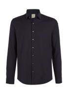 Calvin Klein Non Iron Tonal Dobby Slim Shirt Marinblå