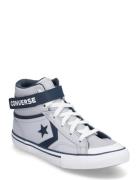 Converse Pro Blaze Strap Hi Ghost Town/Navy/White Grå