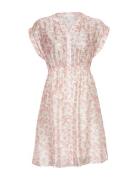 Mschisadora Ss Shirt Dress Aop Kort Klänning Pink MSCH Copenhagen