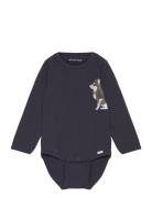 Body Ls Bodies Long-sleeved Blue Minymo