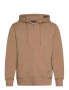 GANT Reg Shield Full Zip Hoodie Brun