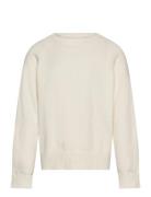 Sweater Fine Knit Tops Sweat-shirts & Hoodies Sweat-shirts Cream Linde...