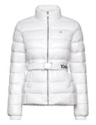 Tjw Branded Belt Down Jacket Fodrad Jacka White Tommy Jeans