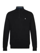 Original Penguin Cttn 1/4 Zip Tipped Svart