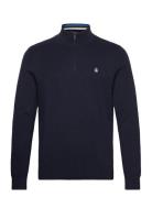 Original Penguin Cttn 1/4 Zip Tipped Marinblå