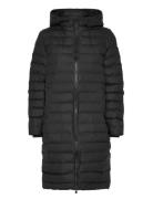 Lohja Longer Puffer Jacket W3T3 Fodrad Rock Black Rains