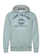 Tom Tailor Hoodie With Print Blå