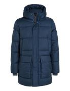 Long Hooded Quilt Puffer Mw Yllerock Rock Navy Calvin Klein