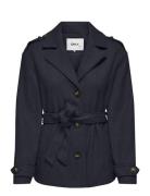 Onlnancy Life Short Trench Coat Cc Otw Ulljacka Jacka Navy ONLY