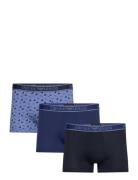 Emporio Armani Men's Knit 3-Pack Trunk Blå