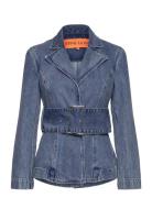 Belted Tailored Jacket , 2251 Denim Jeansjacka Denimjacka Blue STINE G...