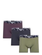 Men's Knit 3-Pack Boxer Boxerkalsonger Navy Emporio Armani