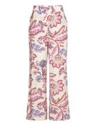 Mango Floral Print Straight Trousers Multi/patterned