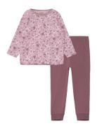 Nmfnightset Mauve Flower Noos Pyjamas Set Purple Name It