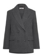 Tailored Jacket Ulljacka Jacka Grey Gina Tricot