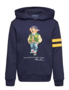 Ralph Lauren Kids Polo Bear Fleece Hoodie Marinblå