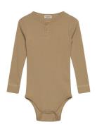 Body Ls Bodies Long-sleeved Brown MarMar Copenhagen