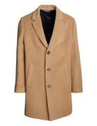 Tommy Hilfiger Dc Wool Mix Coat Beige