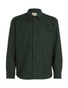 Calvin Klein Wool Blend Overshirt Grön