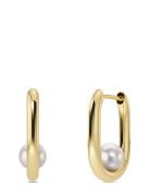 Edblad Modernist Pearl Hoops S Guld