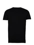 Lindbergh Mens Stretch Crew Neck Tee S/S Svart