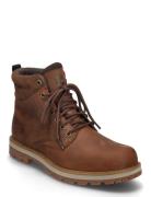 Britton Road Mid Lace Up Waterproof Boot Rust Full Grain Snörade Stövl...