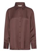 Paulineiw Shirt Tops Shirts Long-sleeved Brown InWear