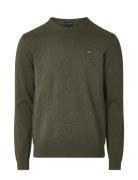 Lexington Clothing Bradley Cotton Crew Sweater Grön