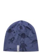 Geggamoja Bamboo Beanie Blue Astronaut Blå