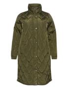 Kaffe Curve Kclinda Quit Jacket Khaki Green