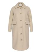 Kaffe Curve Kcannelene Coat Beige