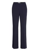 Slim Flare Slack Bottoms Trousers Straight Leg Navy GANT