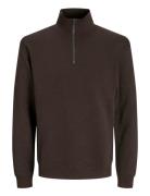 Jjebradley Sweat Half Zip Noos Tops Sweat-shirts & Hoodies Sweat-shirt...