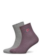 New Balance Waffle Knit Ankle Socks 2 Pack Multi/patterned