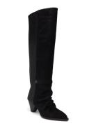 Sonora Suede Mix Knee Boots Höga Stövlar Black Dante6