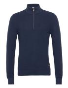 Blend Bhcodford Halfzip Knit Noos Marinblå