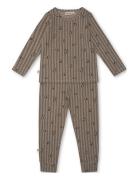 Melvin Homewear Set Pyjamas Set Brown That's Mine