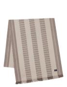 Lexington Home Jacquard Striped Organic Cotton Runner Beige