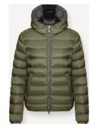 Ladies Down Jacket Fodrad Jacka Khaki Green Colmar