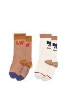 Annette Socks 2-Pack Sockor Strumpor Multi/patterned Liewood