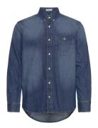 GANT Reg Denim Shirt Blå