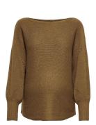 ONLY Olmnicoya L/S Boatneck Pullover Knt Beige