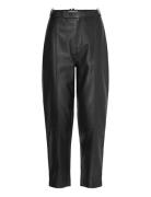 Kamaiw Pant Bottoms Trousers Leather Leggings-Byxor Black InWear