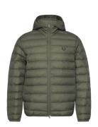 Hooded Insulated Jacket Fodrad Jacka Khaki Green Fred Perry