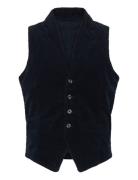 Lindbergh Corduroy Waistcoat Marinblå