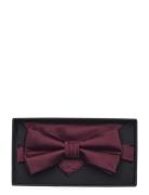 Polyester Bow Tie Fluga Burgundy Lindbergh Black