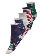 Kogchristmas 5-Pack Socks In A Box Acc Sockor Strumpor Multi/patterned...