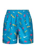 NIKE SWIM Nike B 4 Volley Short Print Blå