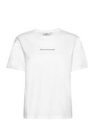 MSCH Copenhagen Mschterina Organic Small Logo Tee Vit