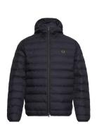 Hooded Insulated Jacket Fodrad Jacka Navy Fred Perry